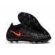 Chaussure Nike Phantom GT Elite DF AG-Pro Noir Rouge Chili Gris fumee