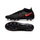 Chaussure Nike Phantom GT Elite DF AG-Pro Noir Rouge Chili Gris fumee