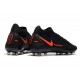 Chaussure Nike Phantom GT Elite DF AG-Pro Noir Rouge Chili Gris fumee