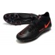 Chaussure Nike Phantom GT Elite DF AG-Pro Noir Rouge Chili Gris fumee