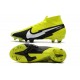 Chaussure Nike Mercurial Superfly VII Elite FG Jaune Noir Blanc