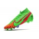 Chaussure Nike Mercurial Superfly VII Elite FG Vert Rouge