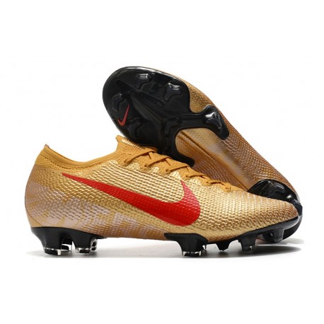 Crampon Nike Mercurial Vapor XIII Elite FG Or Rouge