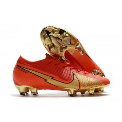 Crampon Nike Mercurial Vapor XIII Elite FG CR100 Ronaldo Rouge Or