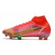 Nike Mercurial Superfly 8 Elite FG Homme Rubis Argent Metallique