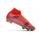 Nike Mercurial Superfly 8 Elite FG Homme Rubis Argent Metallique