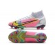 Nike Mercurial Superfly 8 Elite FG Homme Blanc Rose