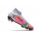 Nike Mercurial Superfly 8 Elite FG Homme Blanc Rose