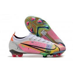 Nike Mercurial Vapor 14 Elite FG Blanc Argent Métallique Raison Foncé