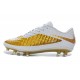 Chaussures Football Nike Hypervenom Phantom FG Premium Or Blanc