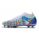 Nike Phantom Generative Texture GT Elite DF 3D FG Blanc Bleu Rose Jaune