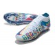 Nike Phantom Generative Texture GT Elite DF 3D FG Blanc Bleu Rose Jaune