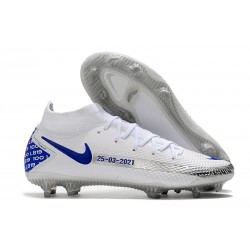 Nike Phantom Generative Texture GT Elite DF FG Blanc Bleu