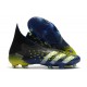 Crampons adidas Predator Freak + FG Bleu Jaune Blanc