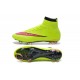 Nouveau Chaussures de Football Nike Mercurial Superfly 4 FG Volt Hyper Rose Noir