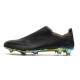 Chaussures football adidas X Ghosted+ FG Superstealth - Noir Bleu cyan