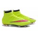 Nouveau Chaussures de Football Nike Mercurial Superfly 4 FG Volt Hyper Rose Noir