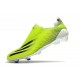 Chaussures de football adidas X Ghosted+ FG jaune fluo noir