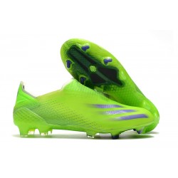 Chaussures de football adidas X Ghosted+ FG Vert Violet Jaune