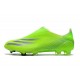 Chaussures de football adidas X Ghosted+ FG Vert Violet Jaune