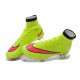 Nouveau Chaussures de Football Nike Mercurial Superfly 4 FG Volt Hyper Rose Noir