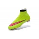 Nouveau Chaussures de Football Nike Mercurial Superfly 4 FG Volt Hyper Rose Noir