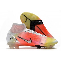 Nike Mercurial Superfly 8 Elite FG Homme Blanc Mangue