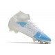 Nike Mercurial Superfly 8 Elite FG Homme Blanc Bleu