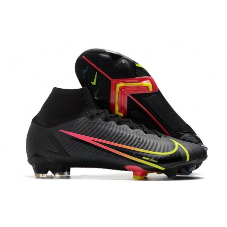 Nike Mercurial Superfly 8 Elite FG Homme Noir Rouge