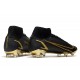 Nike Mercurial Superfly 8 Elite FG Homme Noir Or