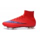 Nouveau Chaussures de Football Nike Mercurial Superfly 4 FG Rouge Vif Violet Persan Noir