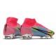 Nike Mercurial Superfly 8 Elite FG Homme Rose Bleu Vert