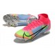 Nike Mercurial Superfly 8 Elite FG Homme Rose Bleu Vert