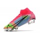 Nike Mercurial Superfly 8 Elite FG Homme Rose Bleu Vert