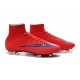 Nouveau Chaussures de Football Nike Mercurial Superfly 4 FG Rouge Vif Violet Persan Noir