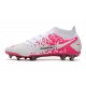 Chaussures Nike Phantom GT Elite DF FG Blanc Rose