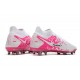 Chaussures Nike Phantom GT Elite DF FG Blanc Rose