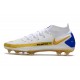 Chaussures Nike Phantom GT Elite DF FG Blanc Or Bleu