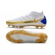 Chaussures Nike Phantom GT Elite DF FG Blanc Or Bleu