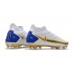 Chaussures Nike Phantom GT Elite DF FG Blanc Or Bleu