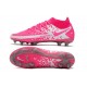 Chaussures Nike Phantom GT Elite DF FG Rose Blanc