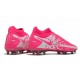 Chaussures Nike Phantom GT Elite DF FG Rose Blanc