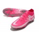 Chaussures Nike Phantom GT Elite DF FG Rose Blanc