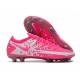 Chaussure Nike Phantom GT Elite FG Rose Blanc