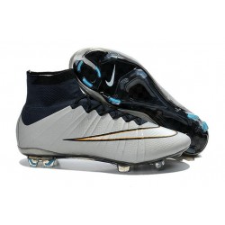 Coupe du monde 2015 Chaussures Nike Mercurial Superfly FG Argent Blanc Hyper Turquoise Noir