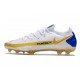 Chaussure Nike Phantom GT Elite FG Blanc Bleu Or