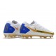 Chaussure Nike Phantom GT Elite FG Blanc Bleu Or