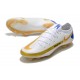 Chaussure Nike Phantom GT Elite FG Blanc Bleu Or