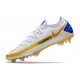 Chaussure Nike Phantom GT Elite FG Blanc Bleu Or