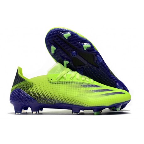 Crampon adidas X Ghosted.1 FG Precision To Blur - Vert Violet Jaune